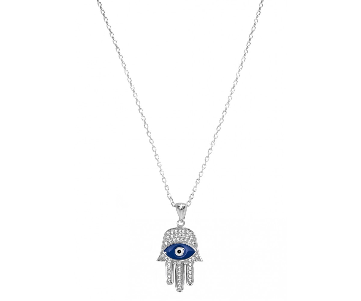 Hand of Fatima Pendant Necklace for evil eye protection