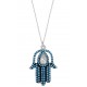 Hand of Hamsa Necklace for evil eye protection