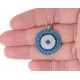 Large Evil Eye Disk Necklace for evil eye protection