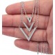 Layered V Shaped Necklace
