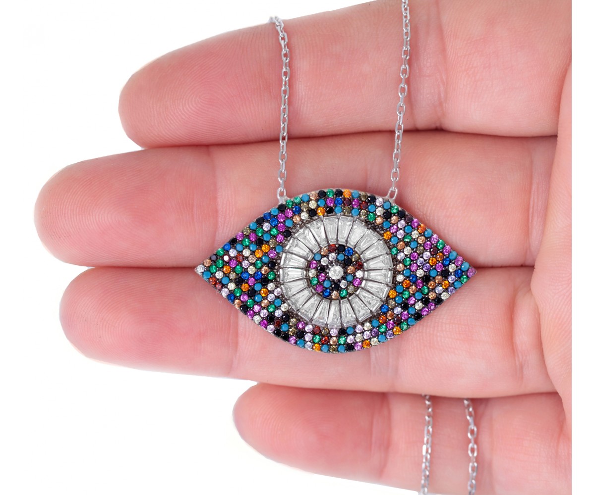 Luxury Evil Eye Necklace for Good Luck for evil eye protection