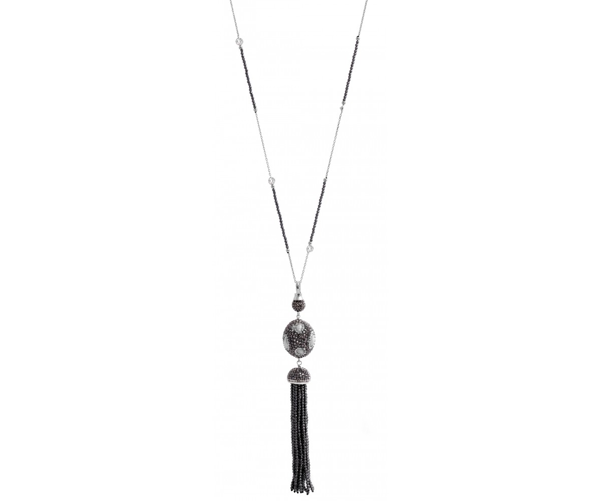 Luxury Long Tassel Necklace for evil eye protection