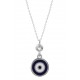 Mini Silver Necklace for evil eye protection