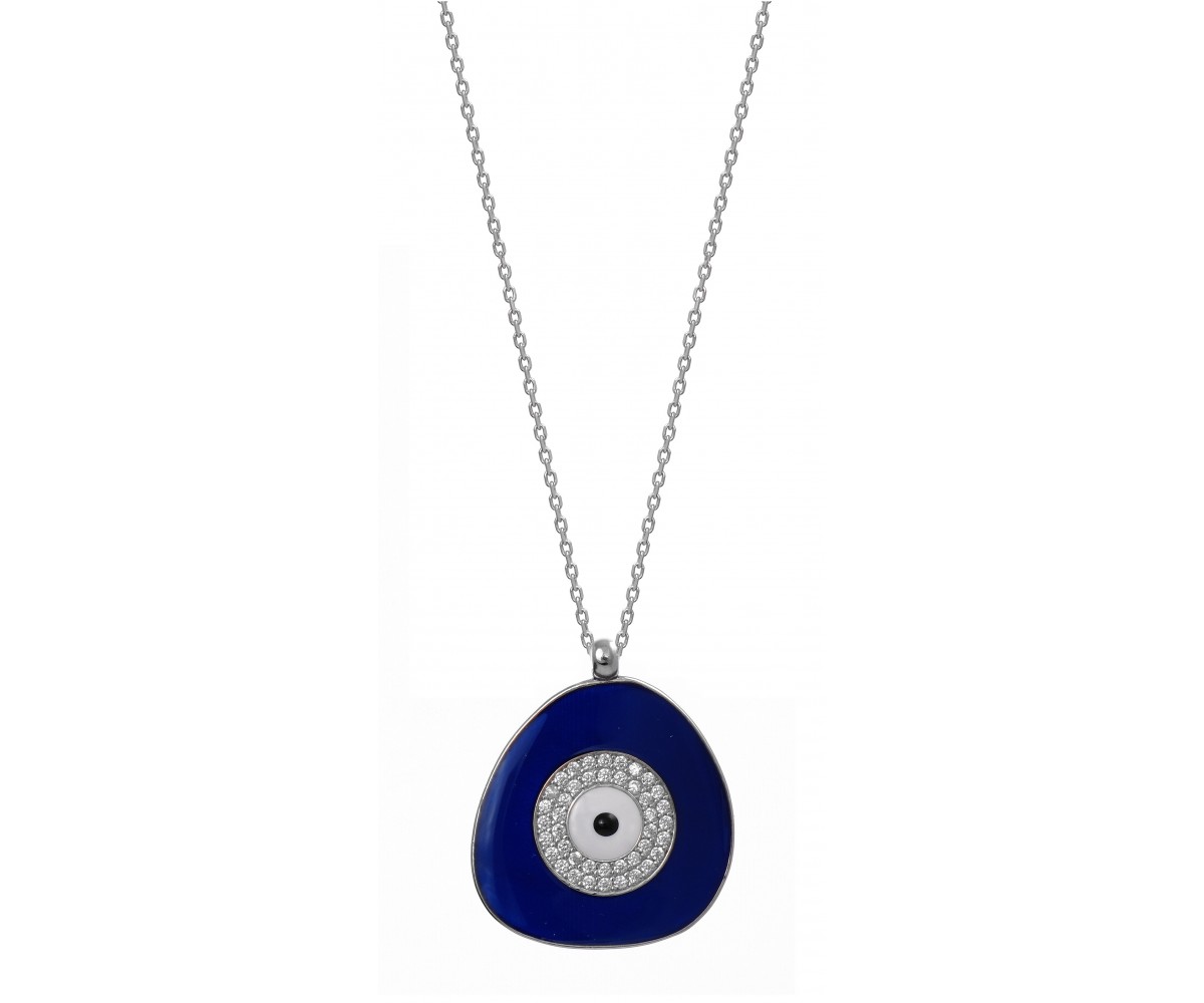 Royal Blue Evil Eye Necklace for evil eye protection