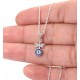Silver Dragonfly Necklace with Evil Eye for evil eye protection