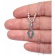 Silver Hand of Fatima Necklace for evil eye protection