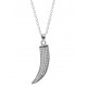 Silver Necklace with Italian Horn Charm