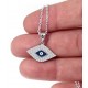 Sterling Silver Evil Eye Necklace for evil eye protection