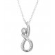 Sterling Silver Infinity Necklace for evil eye protection