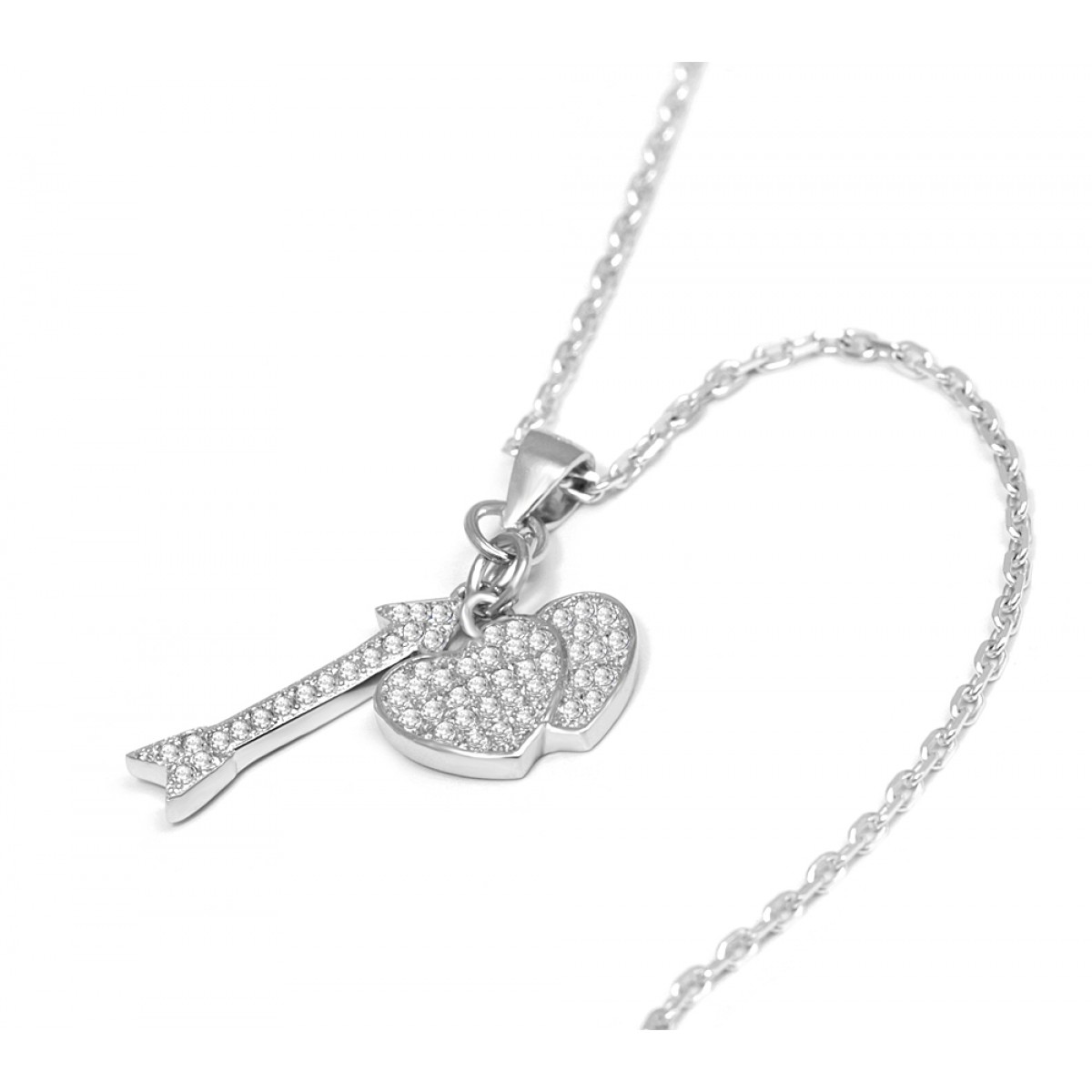 Buy Sterling Silver Love Necklace in Silver Necklaces