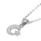 Sterling Silver Moon and Star Necklace for evil eye protection