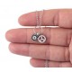 Sterling Silver Peace Sign Necklace for evil eye protection