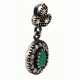 Antique Style Emerald Pendant for evil eye protection