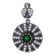 Artisan Crafted Emerald Pendant for evil eye protection