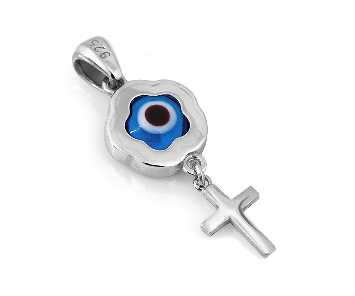 Evil Eye Cross Pendant for evil eye protection