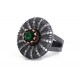 Artisan Crafted Emerald Ring for evil eye protection