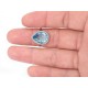 Blue Topaz Quartz Silver CZ Ring