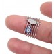 Evil Eye Ring with Hamsa Charm for evil eye protection