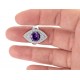 Hollywood Walk of Fame Amethyst Ring for evil eye protection