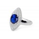 Hollywood Walk of Fame Sapphire Ring for evil eye protection