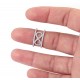 Popular Double Bar Infinity Cz Ring for evil eye protection