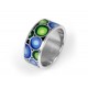 Wedding Band Ring with Evil Eye for evil eye protection
