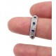 Sterling Silver Ring with Blue Sapphire Stones for evil eye protection