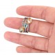 Three Stones Silver CZ Ring for evil eye protection