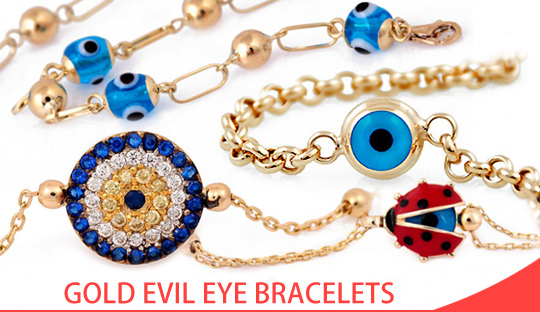 Evil Eye Bracelet Gold